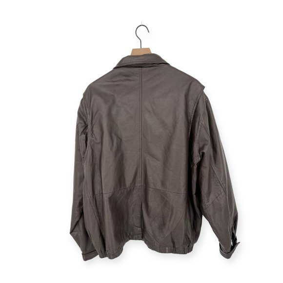Vintage Colebrook Zip-up Leather Jacket | Extra Extra Large - Picture 2 of 7